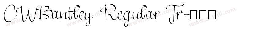 CWBantley Regular Tr字体转换